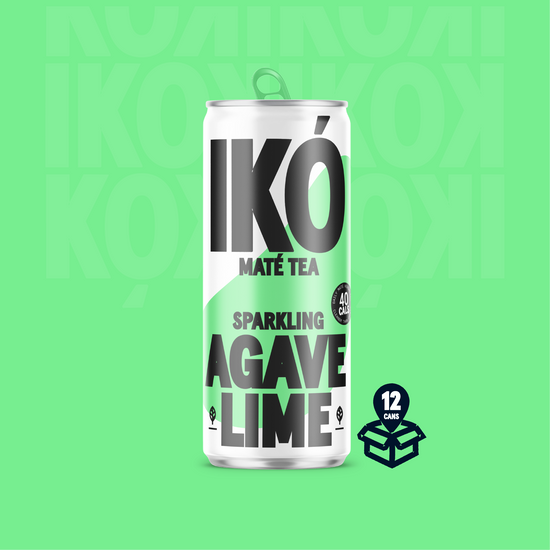 IKÓ Sparkling Maté Tea - Agave & Lime - 12x 250ml