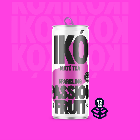 IKÓ Sparkling Maté Tea - Passionfruit & Mint -12x 250ml